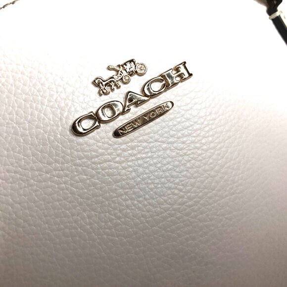Coach Tatum Large Leather Carryall Tote Shoulder Bag Chalk (Cream) AUTHENTICATED - Picture 15 of 16
